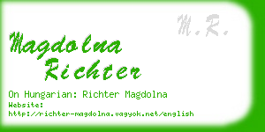 magdolna richter business card